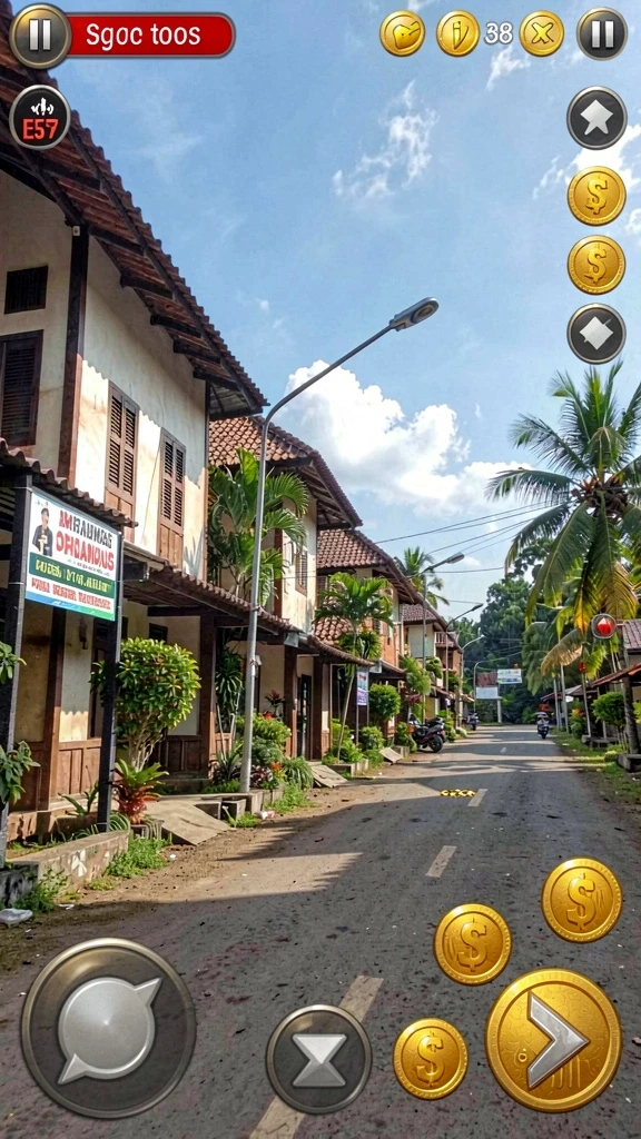 v87 - Scene aksi seru di dalam permainan V87.
