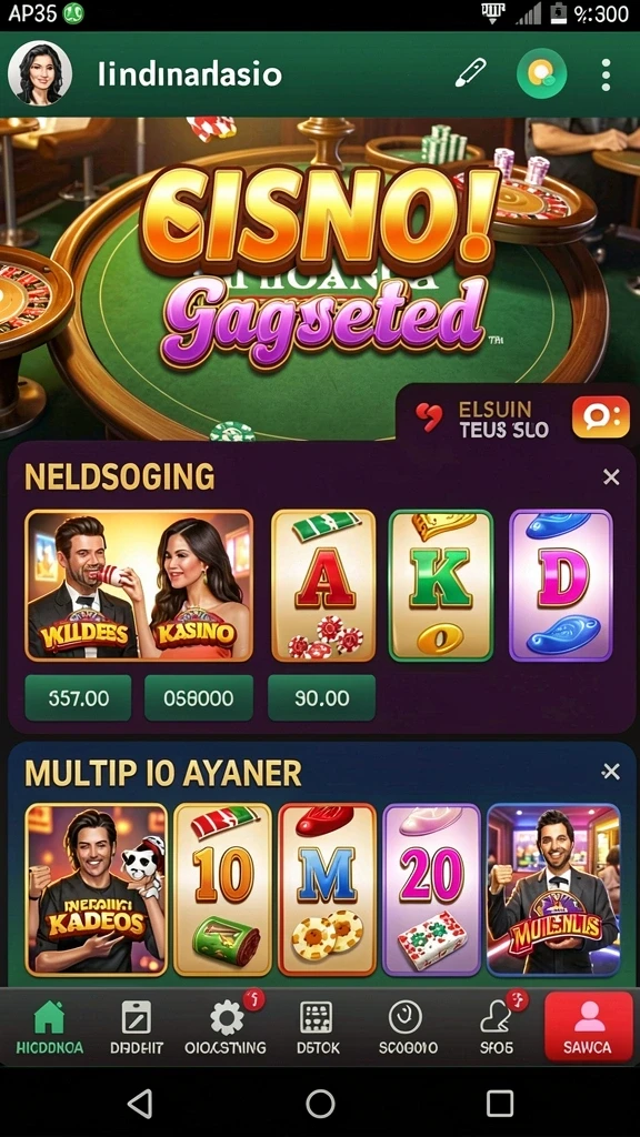 winidn - Tampilan awal aplikasi yang menarik dan informatif.